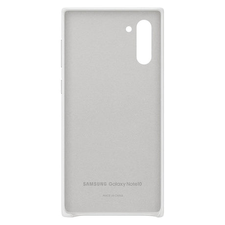 Original Samsung Galaxy Note10 Leather Cover EF-VN970LWEGWW - Hvid