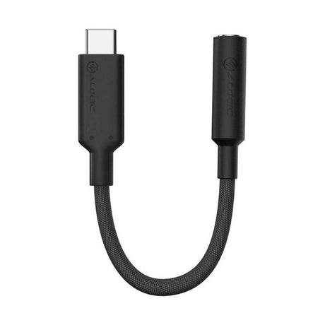 ALOGIC Elements PRO USB-C til 3.5 mm Audio Adapter - 10cm - Sort