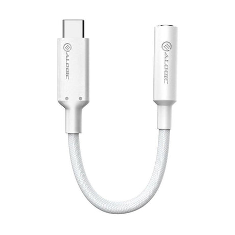 ALOGIC Elements PRO USB-C til 3.5 mm Audio Adapter - 10cm - Hvid