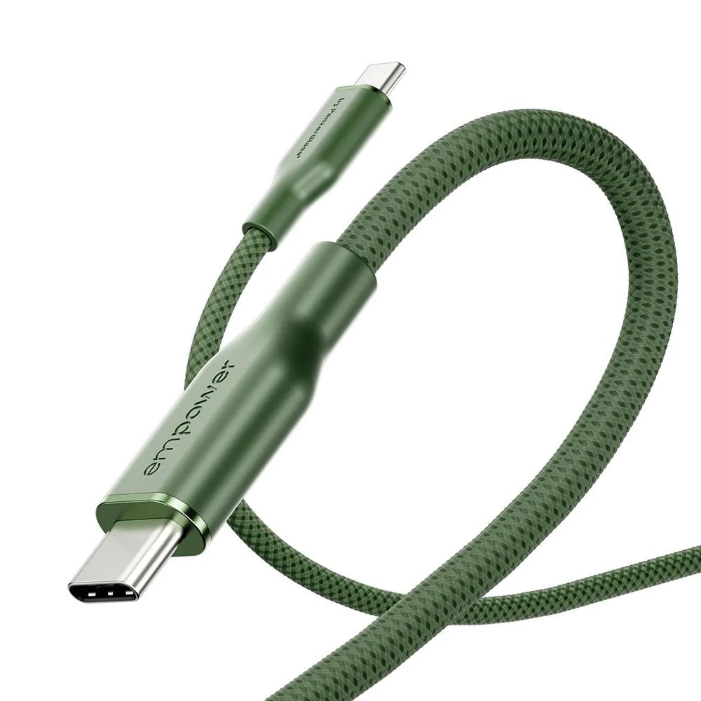 empower by PanzerGlass Racing 1.2m / 60W USB-C til USB-C Kabel - Sage