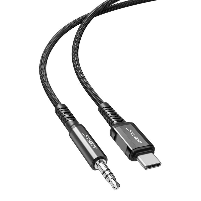 Acefast 1.2m. USB-C til 3.5mm Jackstik Lydkabel - Sort