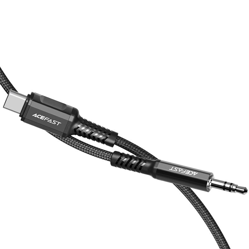Acefast 1.2m. USB-C til 3.5mm Jackstik Lydkabel - Sort