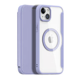 iPhone 15 DUX DUCIS Skin X Pro Series Flip Cover - MagSafe Kompatibel - Lilla