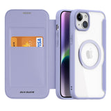 iPhone 15 DUX DUCIS Skin X Pro Series Flip Cover - MagSafe Kompatibel - Lilla