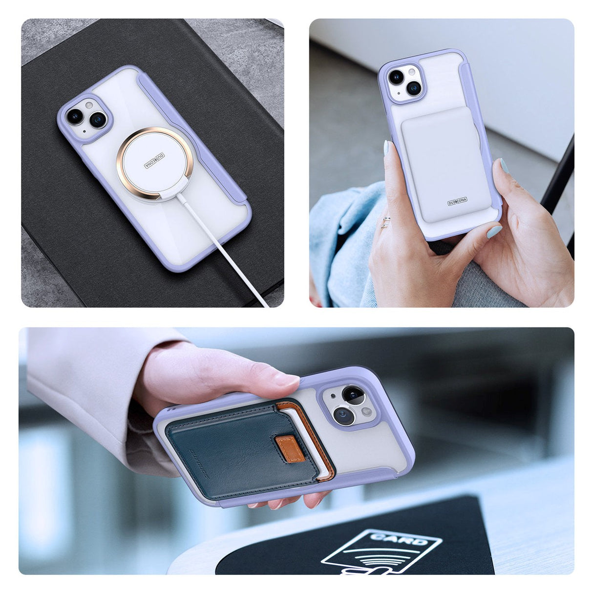 iPhone 15 DUX DUCIS Skin X Pro Series Flip Cover - MagSafe Kompatibel - Lilla