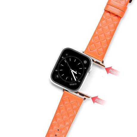 Apple Watch (38/40/SE/41/42mm) Dux Ducis Ægte Læder Rem - Brun