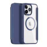 iPhone 15 Pro DUX DUCIS Skin X Pro Series Flip Cover - MagSafe Kompatibel - Blå