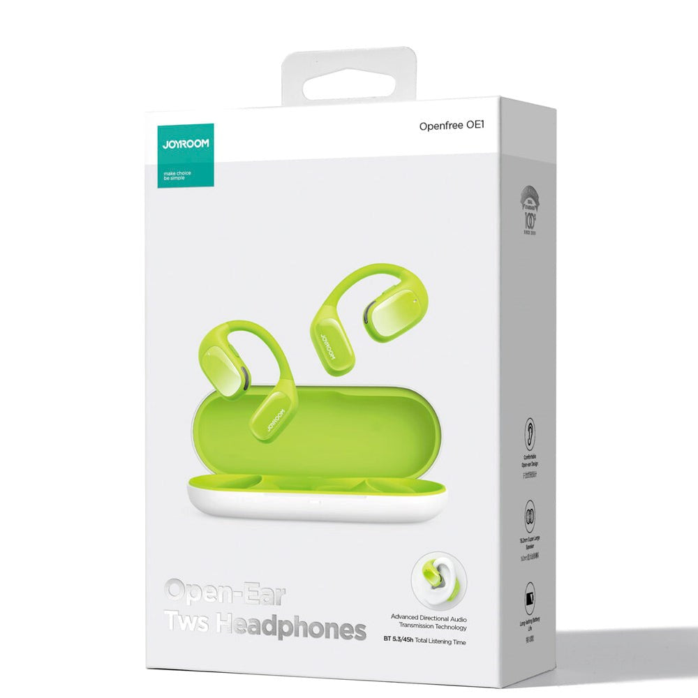 Joyroom Openfree JR-OE1 True Wireless Headset - Grøn / Hvid