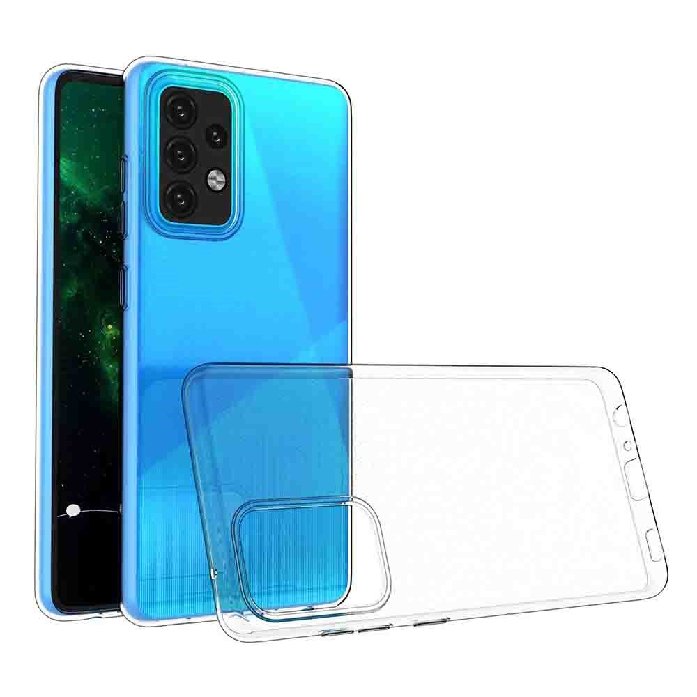 Samsung Galaxy A02s Hurtel Ultra Clear Fleksibel Plastik Bagside Cover - Gennemsigtig