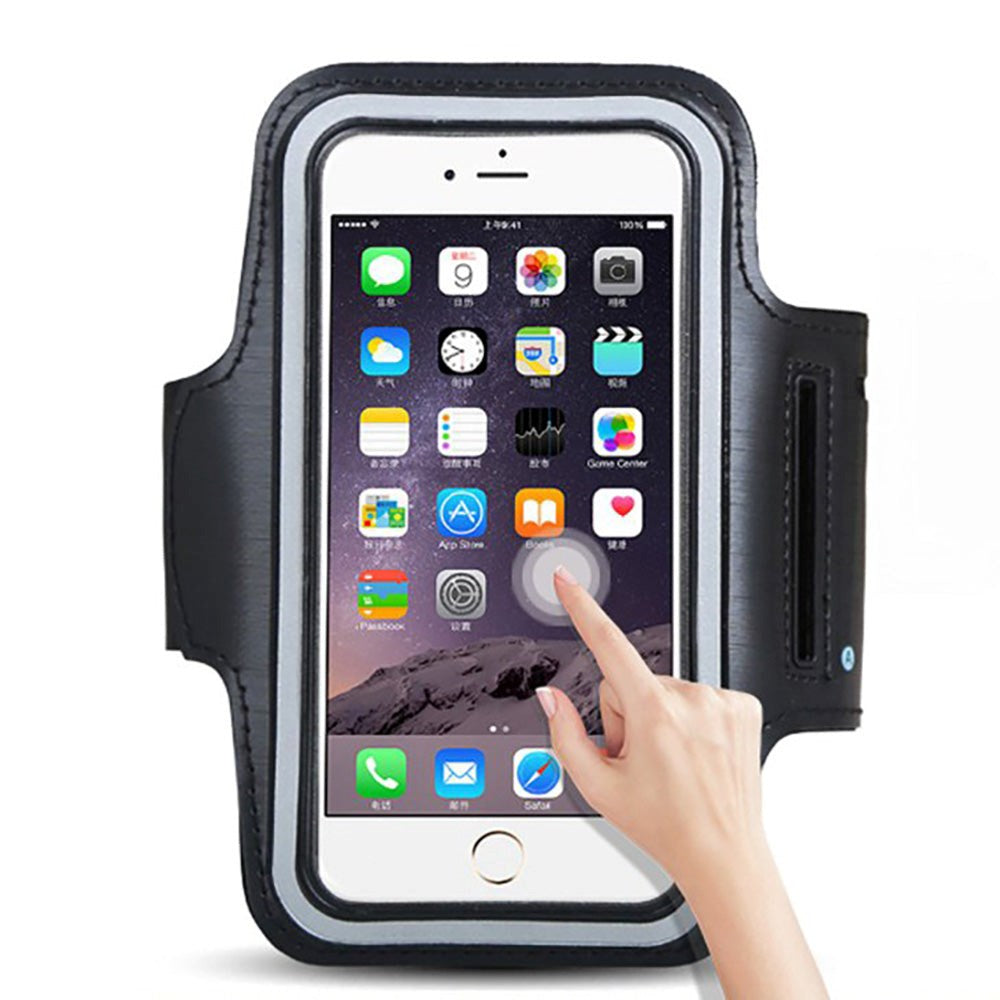 Hurtel Universal Sport Løbearmbånd (Maks. Mobil: 155 x 85 mm) - Sort