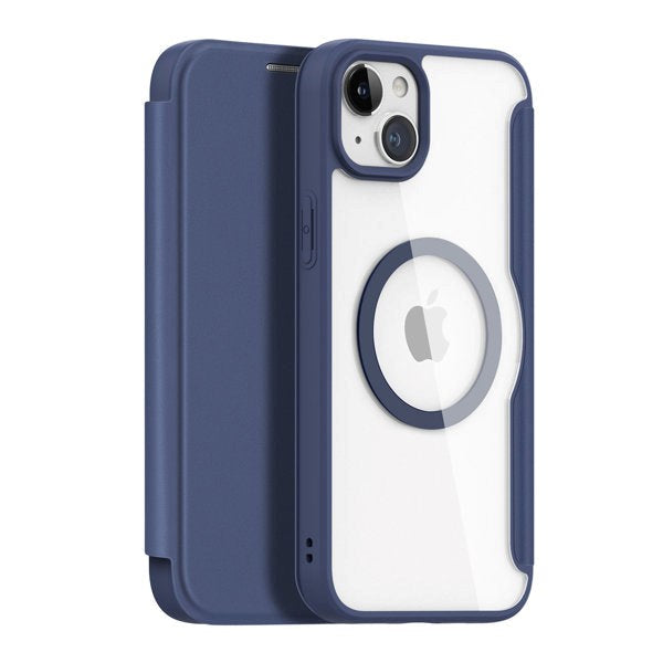 iPhone 15 DUX DUCIS Skin X Pro Series Flip Cover - MagSafe Kompatibel - Blå