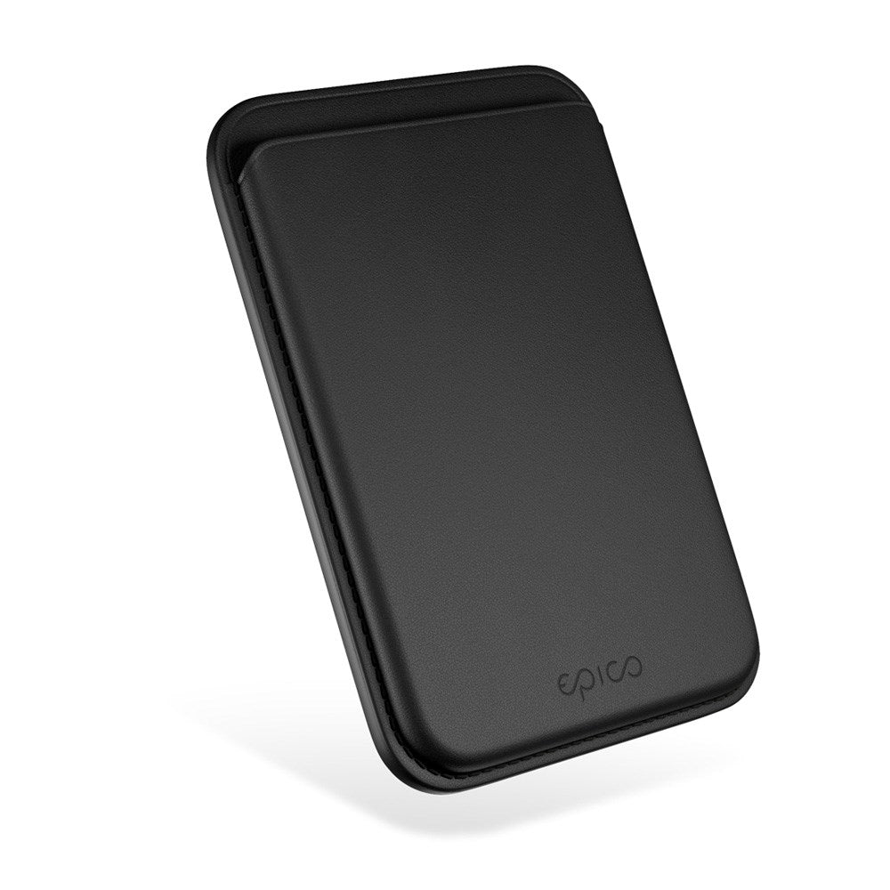 Epico Mag+ Læder Kortholder - MagSafe Kompatibel - Sort