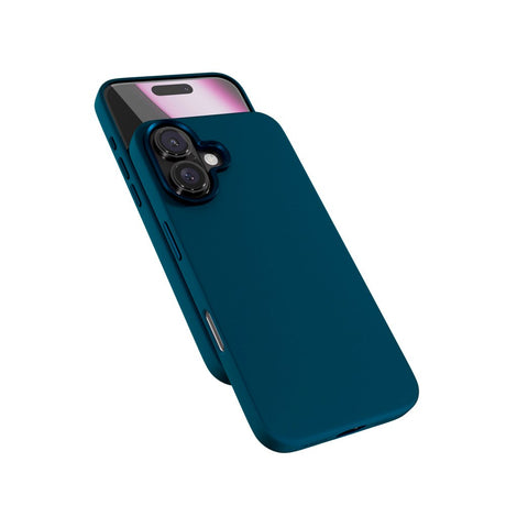 iPhone 16 Plus Epico Mag+ Silikone Bagside Cover - MagSafe Kompatibel - Petrol Blue