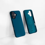 iPhone 16 Plus Epico Mag+ Silikone Bagside Cover - MagSafe Kompatibel - Petrol Blue