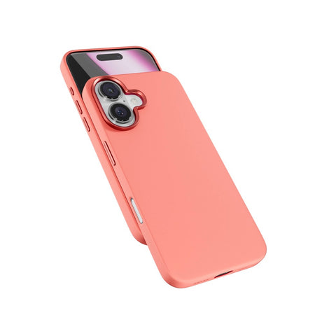 iPhone 16 Plus Epico Mag+ Silikone Bagside Cover - MagSafe Kompatibel - Peach Pink