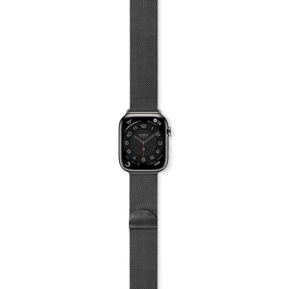 Apple Watch (38/40/SE/41/42mm) Epico Milanese Rem i Rustfri Stål - Space Grey