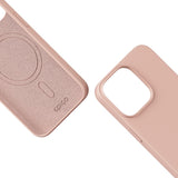iPhone 15 Epico Silikone Bagside Cover - MagSafe Kompatibel - Lyserød