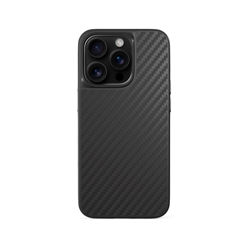 Epico iPhone 16 Pro Mag+ Hybrid Carbon Cover - MagSafe Kompatibel - Sort
