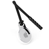 AirTag Epico Metal Holder m. Nylonsnor - Sort / Sølv