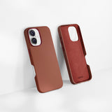 Epico iPhone 16 Mag+ Leather Cover - MagSafe Kompatibel - Brun