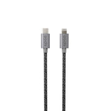 Epico Braided USB-C til Lightning Kabel PD 60W - 180cm - Space Grey