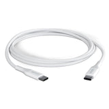 Epico Braided USB-C til USB-C Kabel PD 100W - 200cm - Hvid