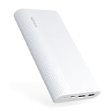 Epico Powerbank Multiport m. 2 x USB-A og 1 x USB-C - 20.100 mAh - Hvid