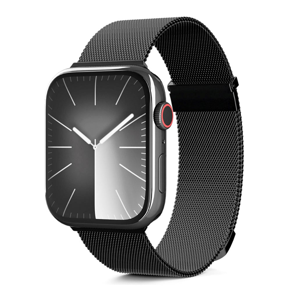 Apple Watch (42/44/SE/45/46/49mm) Epico Milanese+ (Plus) Rem i Rustfri Stål - Space Gray