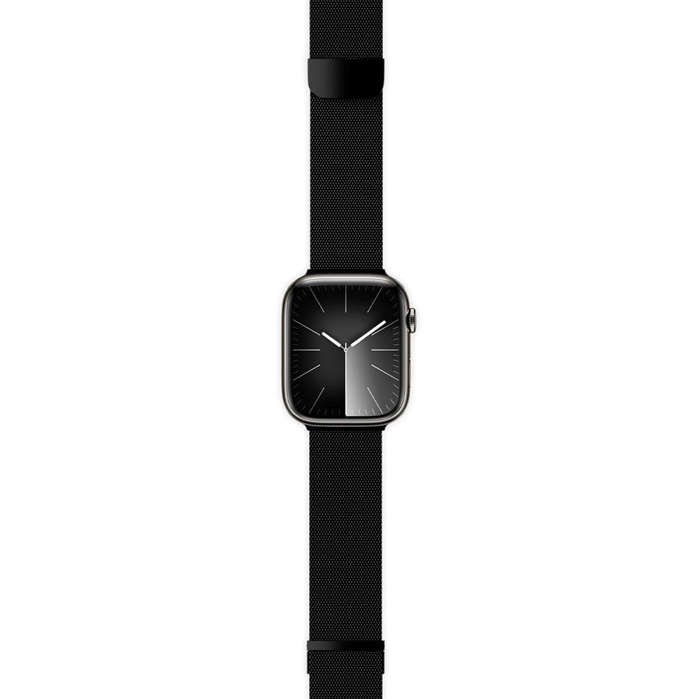 Apple Watch (42/44/SE/45/46/49mm) Epico Milanese+ (Plus) Rem i Rustfri Stål - Space Gray