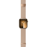 Apple Watch (42/44/SE/45/46/49mm) Epico Milanese+ (Plus) Rem i Rustfri Stål - Gold