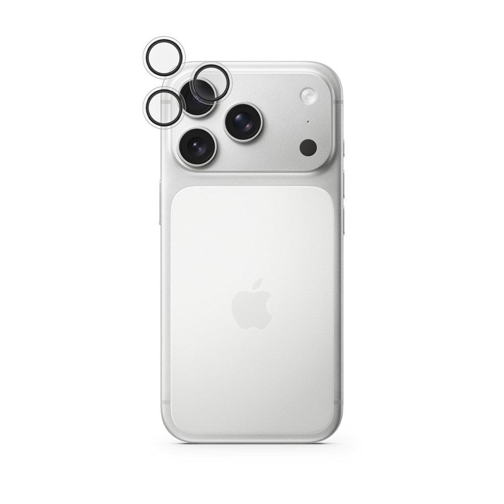 Epico iPhone 18 Pro Kameralinsebeskyttelse med Et-Trins Applikator - Gennemsigtig