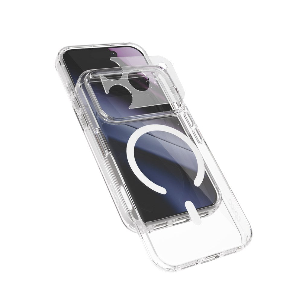 Epico iPhone 18 Pro / 17 Pro Hero Mag+ Mobil Cover inkl. Kamerabeskyttelse - MagSafe Kompatibel - Gennemsigtig