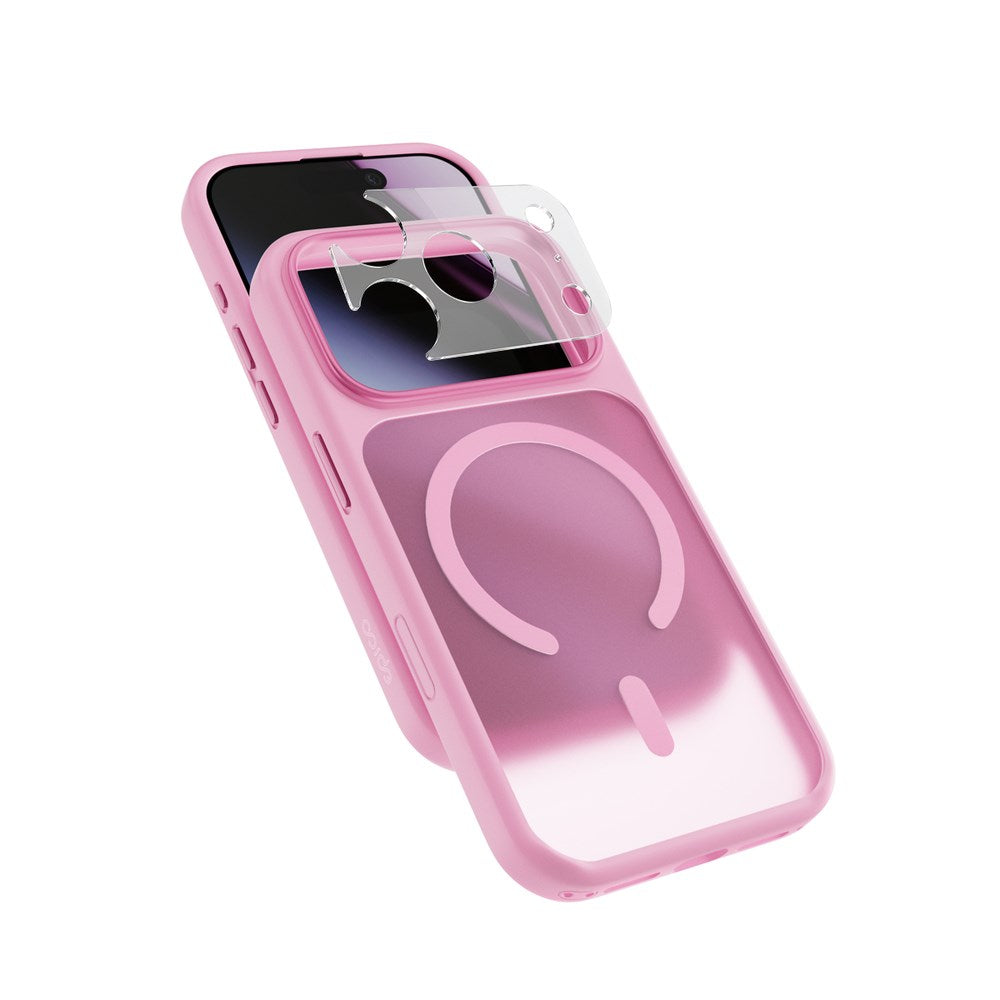 Epico iPhone 18 Pro Max / 17 Pro Max HeroMatte Pro Mag+ Mobil Cover inkl. Kamerabeskyttelse - MagSafe Kompatibel - Lyserød