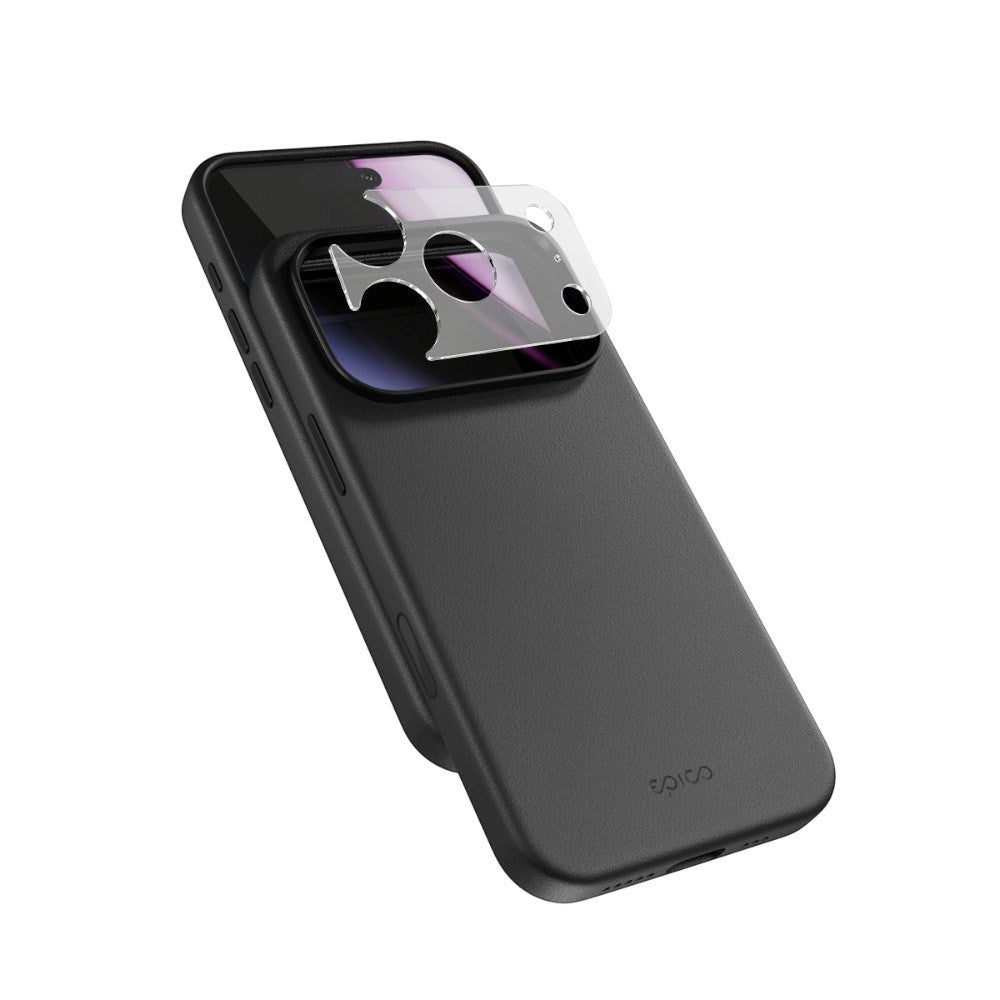 Epico iPhone 18 Pro Max / 17 Pro Max Leather Pro Mag+ Mobil Cover inkl. Kamerabeskyttelse - MagSafe Kompatibel - Sort