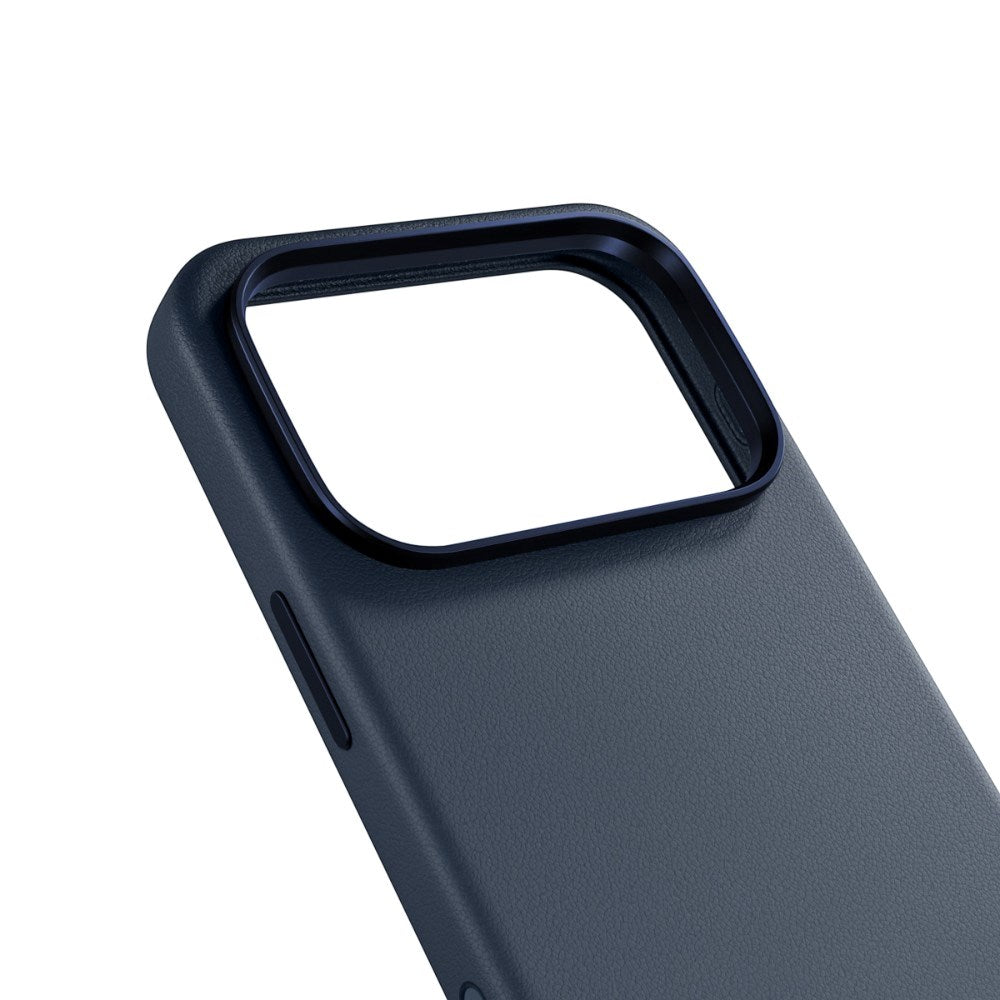 Epico iPhone 18 Pro / 17 Pro Leather Pro Mag+ Mobil Cover inkl. Kamerabeskyttelse - MagSafe Kompatibel - Blå