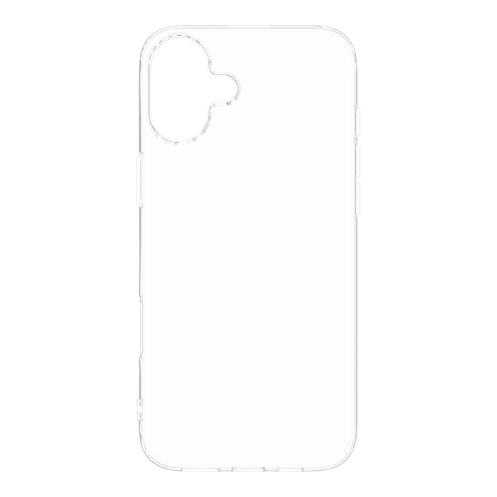 eSTUFF iPhone 16 Plus INFINITE VIENNA Fleksibelt Plastik Bagside Cover - 100% Genbrugsplastik - Gennemsigtig