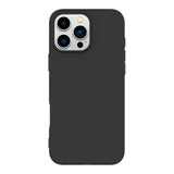 eSTUFF iPhone 16 Pro Max INFINITE VIENNA Fleksibelt Plastik Bagside Cover - 100% Genbrugsplastik - Sort