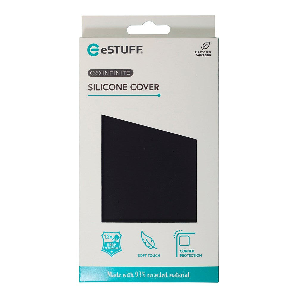 eSTUFF iPhone 16 INFINITE RIGA Silikone Bagside Cover - Sort