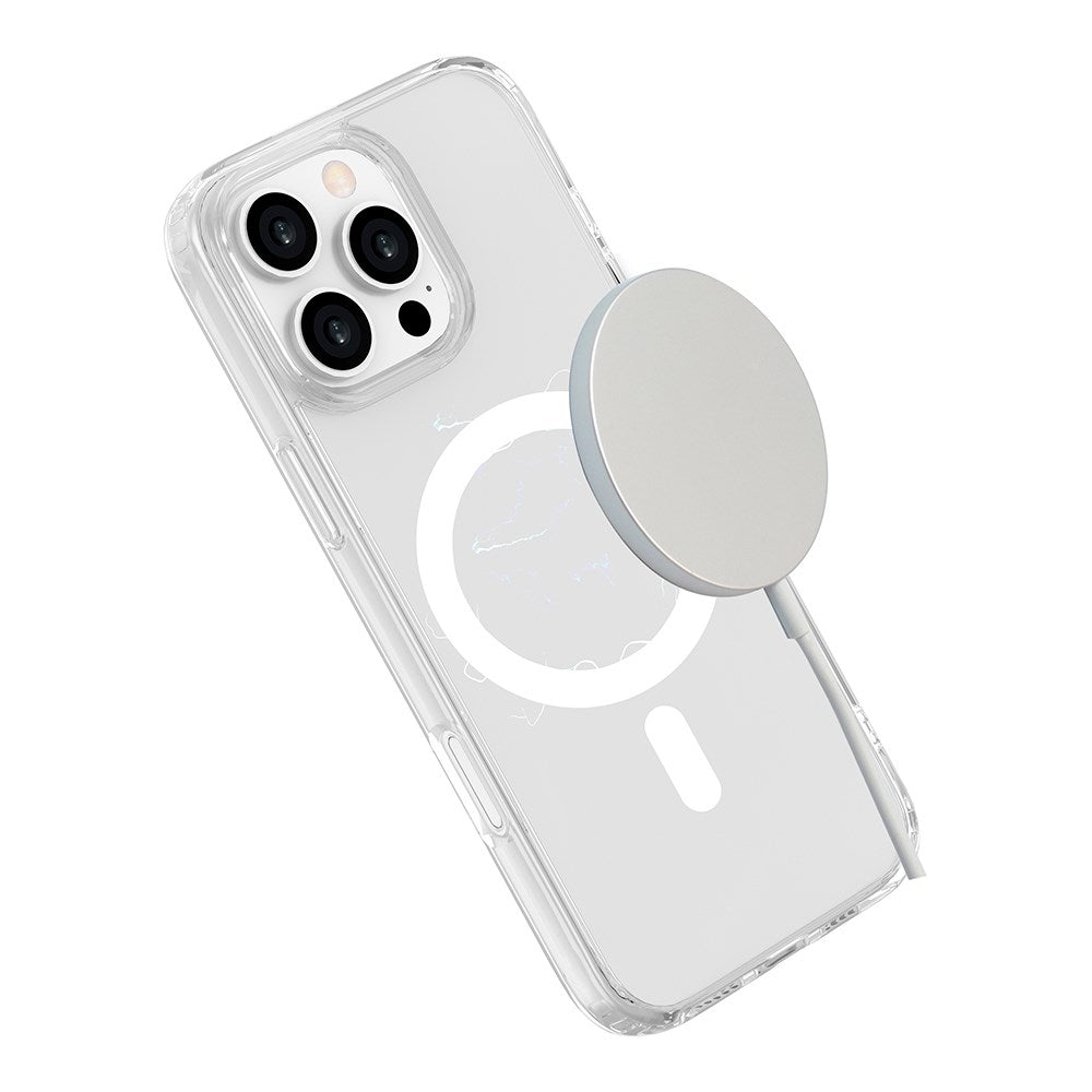 eSTUFF iPhone 16 Pro INFINITE OSLO Hybrid Plastik Bagside Cover - MagSafe Kompatibel - Gennemsigtig