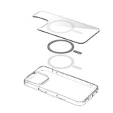 eSTUFF iPhone 16 Pro INFINITE OSLO Hybrid Plastik Bagside Cover - MagSafe Kompatibel - Gennemsigtig
