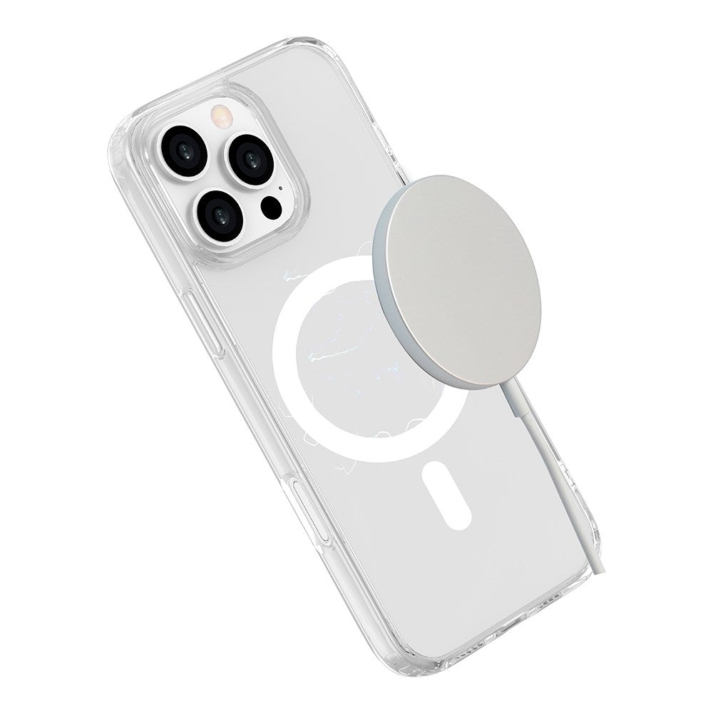 eSTUFF iPhone 16 Pro Max INFINITE OSLO Hybrid Plastik Bagside Cover - MagSafe Kompatibel - Gennemsigtig