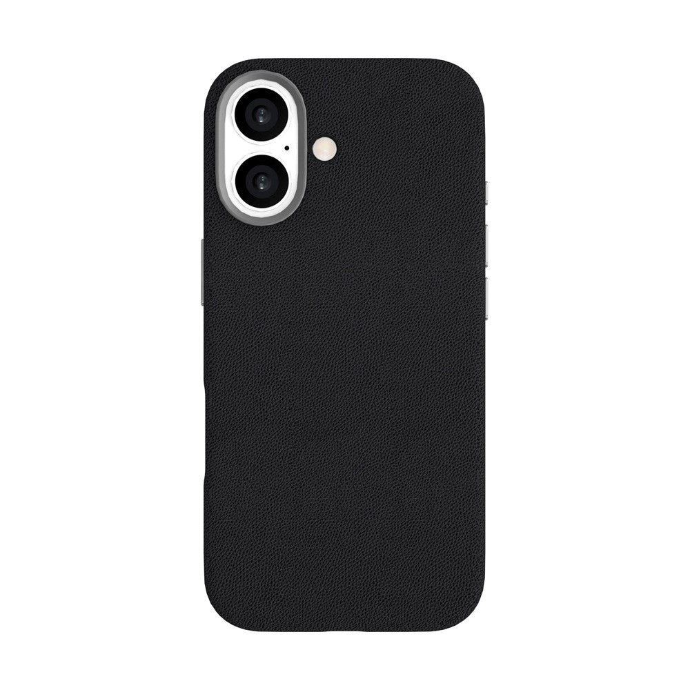 iPhone 17 eSTUFF INFINITE VENICE Kunstlæderbetrukket Plast Mobil Cover - MagSafe Kompatibel - Sort
