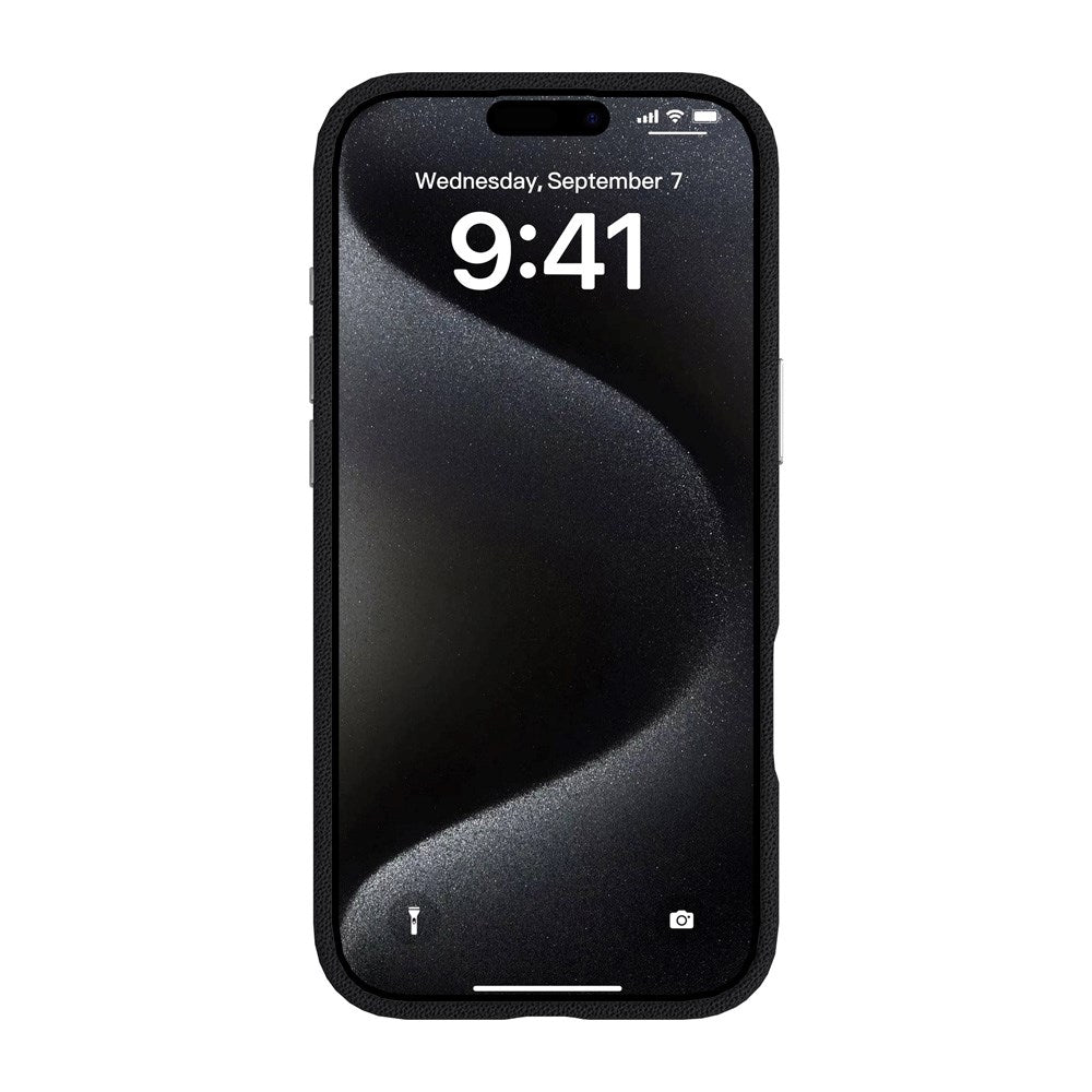 iPhone Air eSTUFF INFINITE VENICE Kunstlæderbetrukket Plast Mobil Cover - MagSafe Kompatibel - Sort