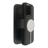 eSTUFF iPhone 16 Pro INFINITE MILAN Kunstlæder Flip Cover - MagSafe Kompatibel - Sort