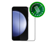 Samsung Galaxy S23 FE dbramante1928 Eco-Shield Skærmbeskyttelse m. Installationsramme - Sort Kant