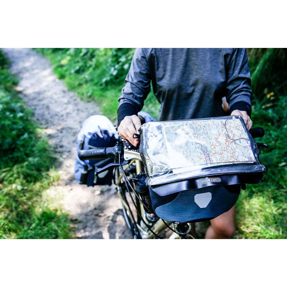 ORTLIEB Map-Case til Ultimate Cykeltaske (28x27cm) - Sort / Gennemsigtig