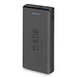 SBS Powerbank m. 2x USB-A & 1x USB-C 10W - 10.000 mAh - Sort