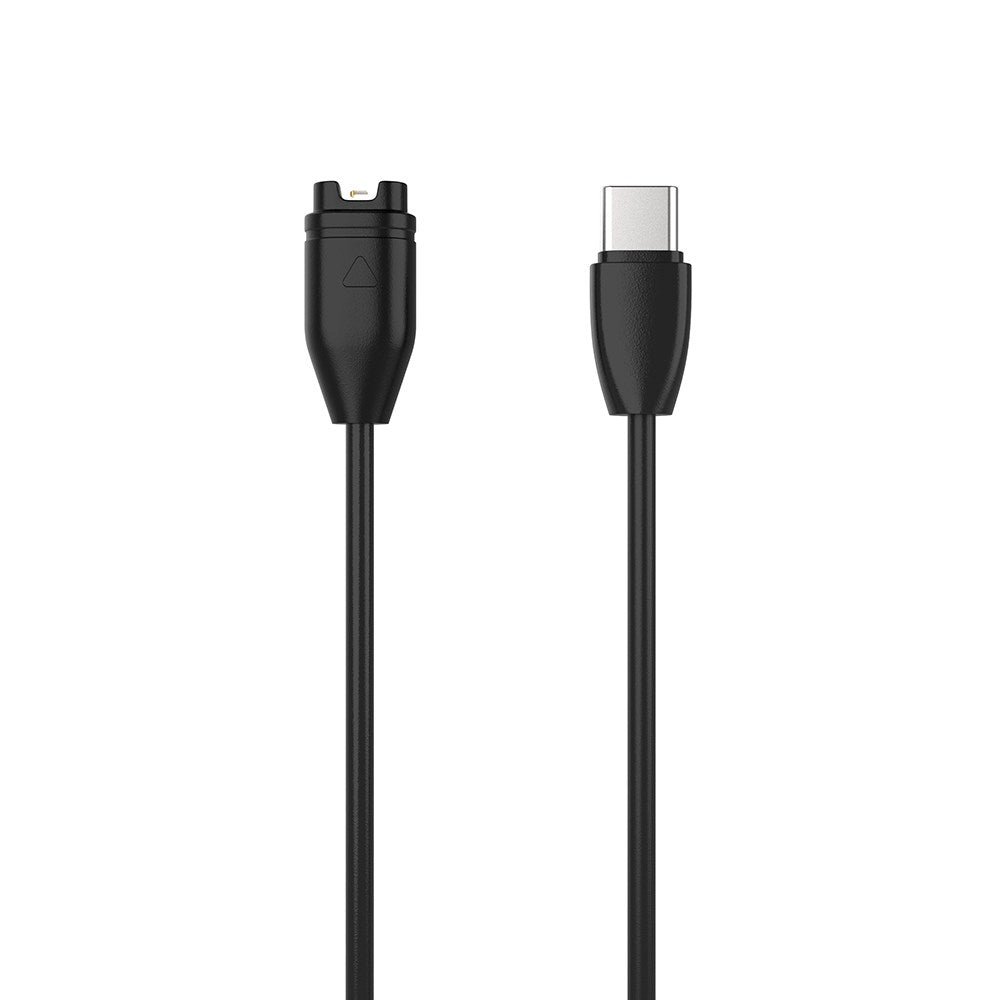 Fixed USB-C Ladekabel til Garmin Smartwatch - Sort