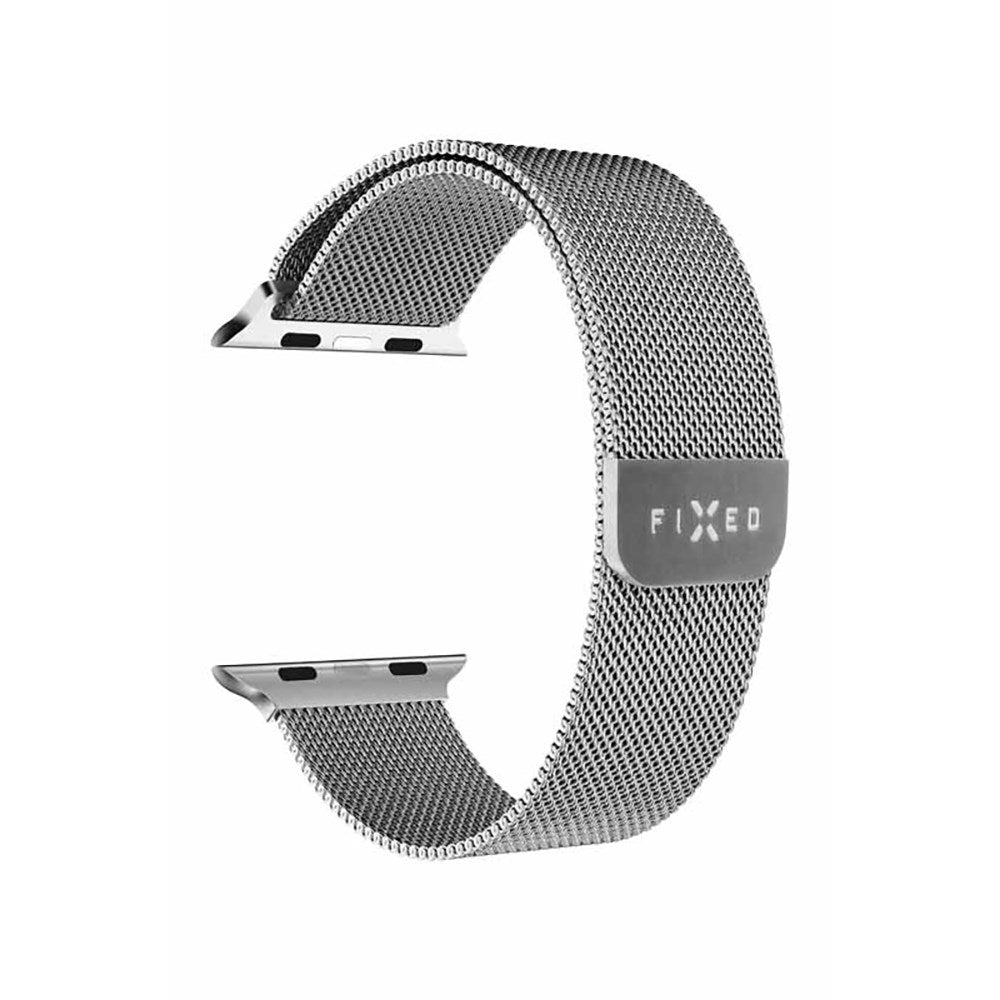 Apple Watch (42/44/SE/45/49mm) - Fixed Mesh Rem - Sølv