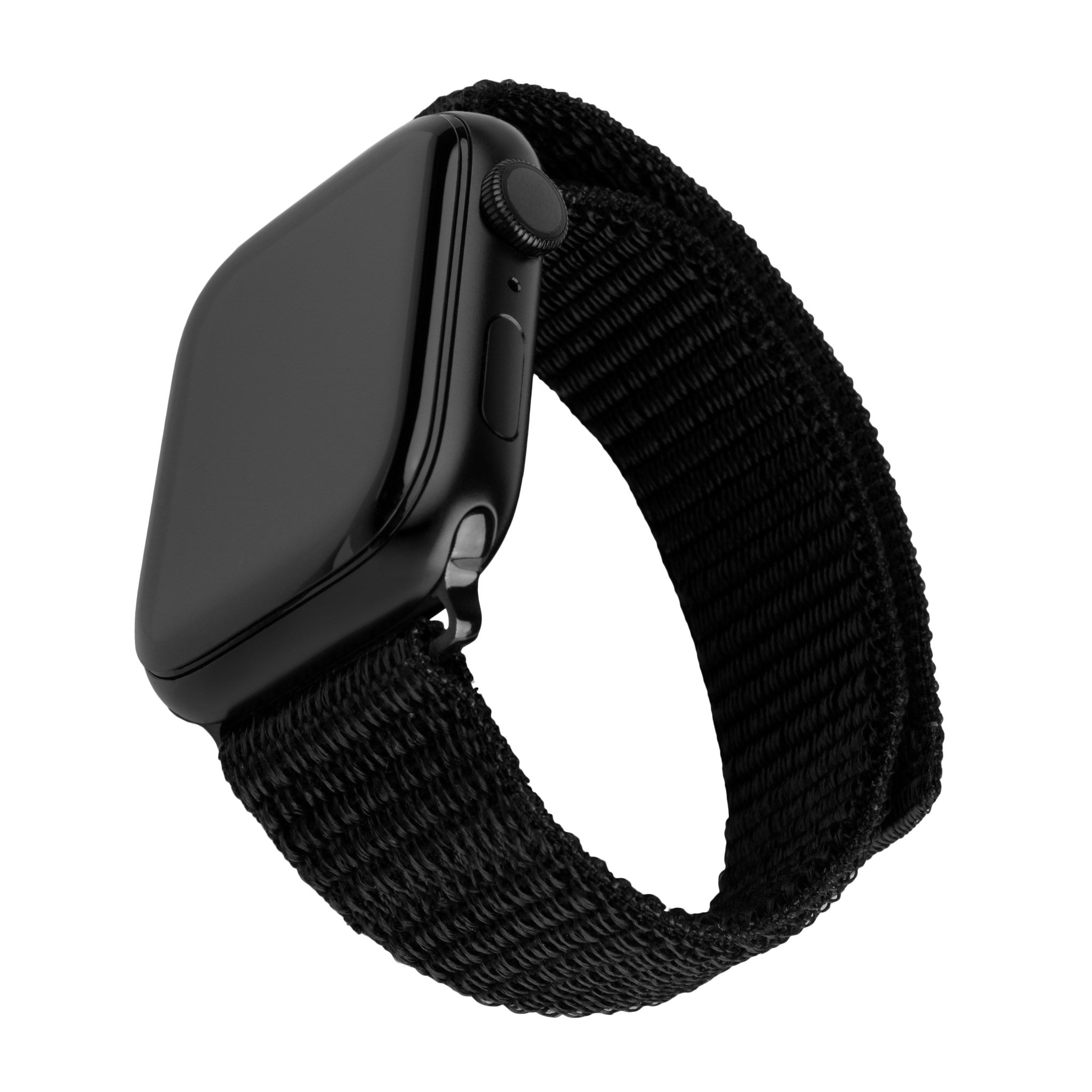 Apple Watch (42/44/SE/45/46/49mm) Fixed Nylon Smartwatch Rem - Sort